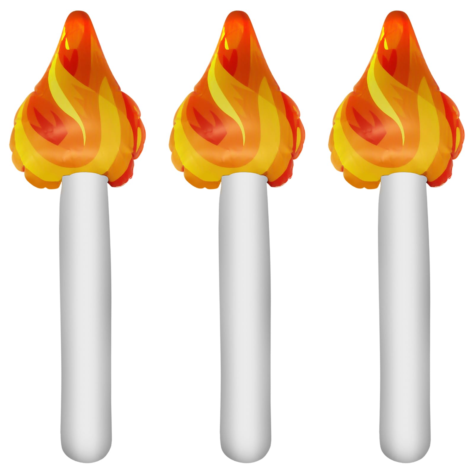 3Pcs Useful Torch Inflates Decorations, Inflatable Torch Prop Decorations for Competitions Games Supplies,16In Torch Prop Light Up for Themed Cosplay Party Decor Sports Competitions