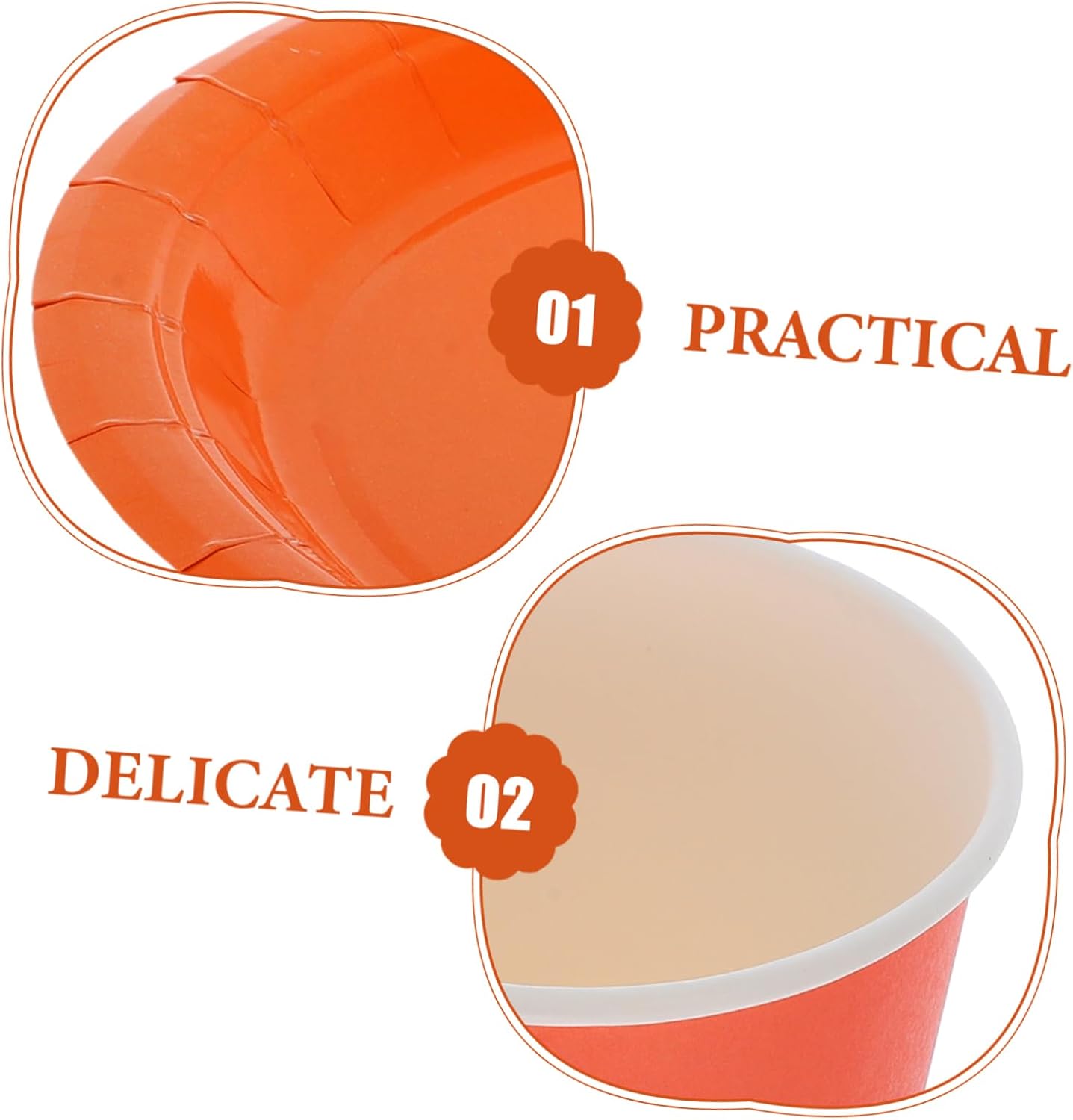 PRETYZOOM Party Dinnerware Orange Paper Plates Cups Napkins Forks Knives Tablecloth for Wedding Gatherings