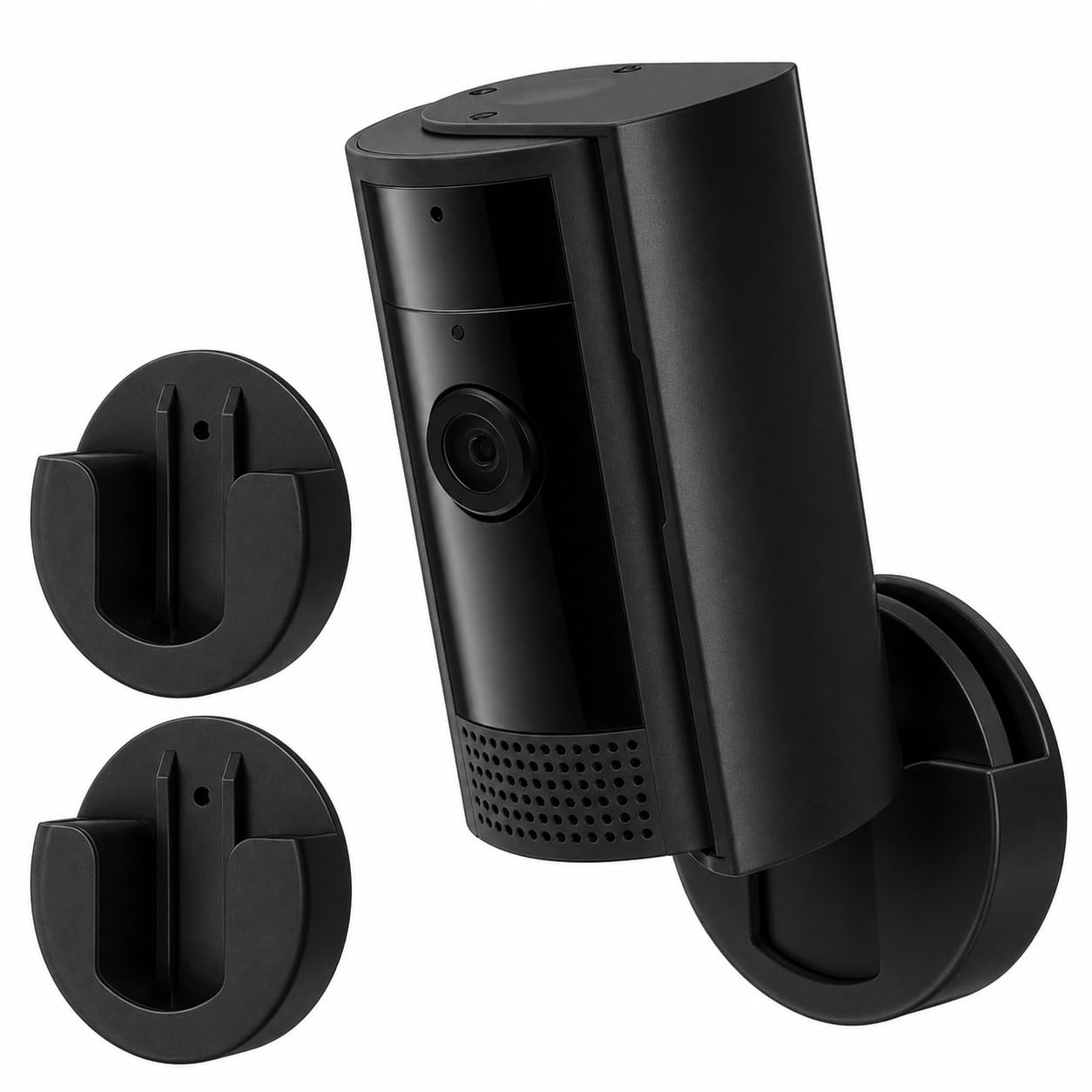 Photo 1 of 2 Pack Adhesive Indoor Wall Mount, Two Ways Easy Installation with Strong Tape and Screws, No Drilling, No Screws, Convenient and Practical Mount by ALERTCAM