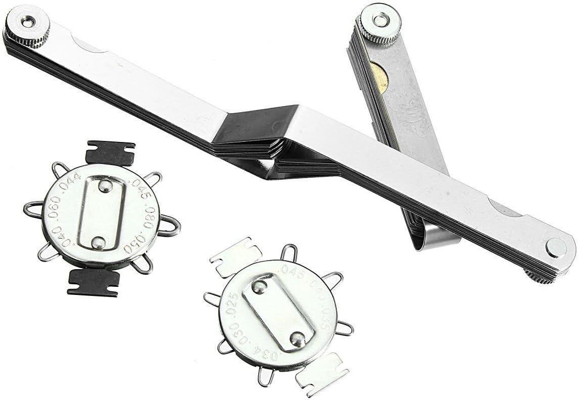 XYC 4pc Master Feeler Gauge Set for Ignition Spark Plugs Valve Tappets etc