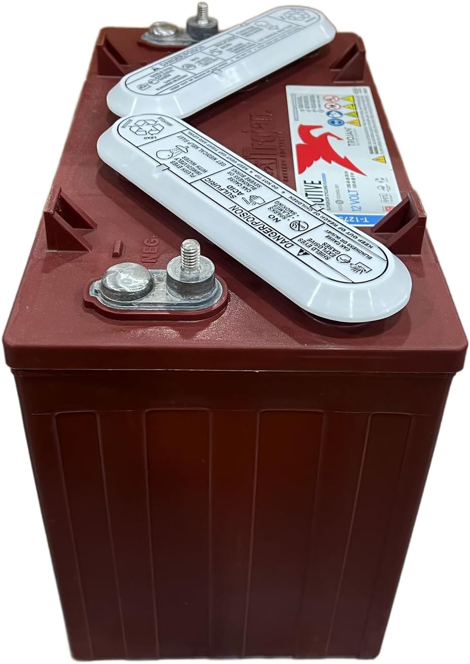 Trojan T-1275 12V Flooded Lead Acid Battery, 150Ah 20-Hr Rate - Set of 4