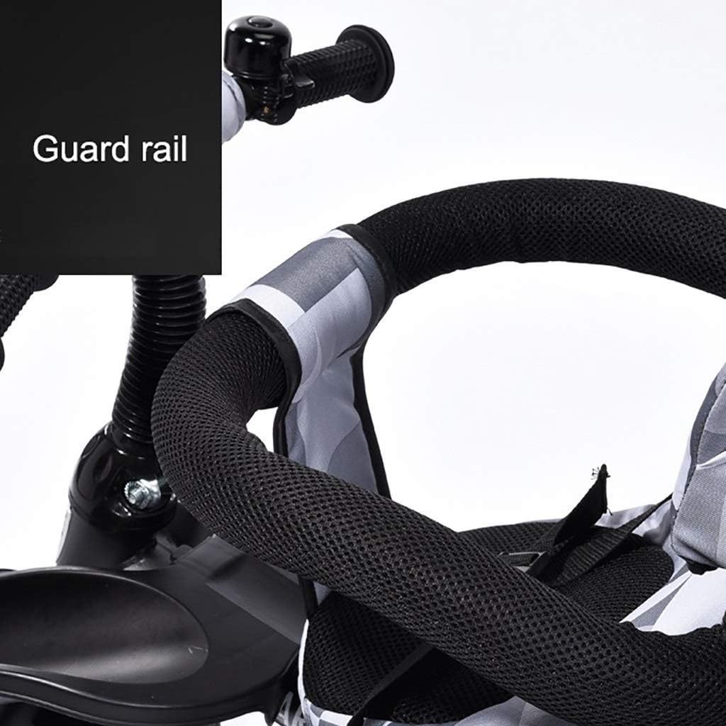 Tricycle Trike Portable Tricycle, Easy Folding Multifunctional 4-in-1 Tricycle with Swivel Seat, Outdoor Sunshade for 1-5 Year Old Baby, 3 Colors, 60 x 80 x 48cm (Color: Red)