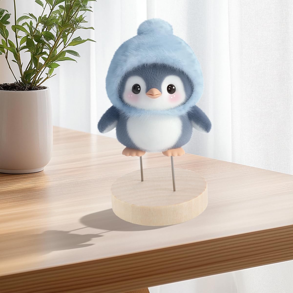 Supporto per bambola all'uncinetto in legno con perni metallo, esposizione amigurumi 10 pezzi
