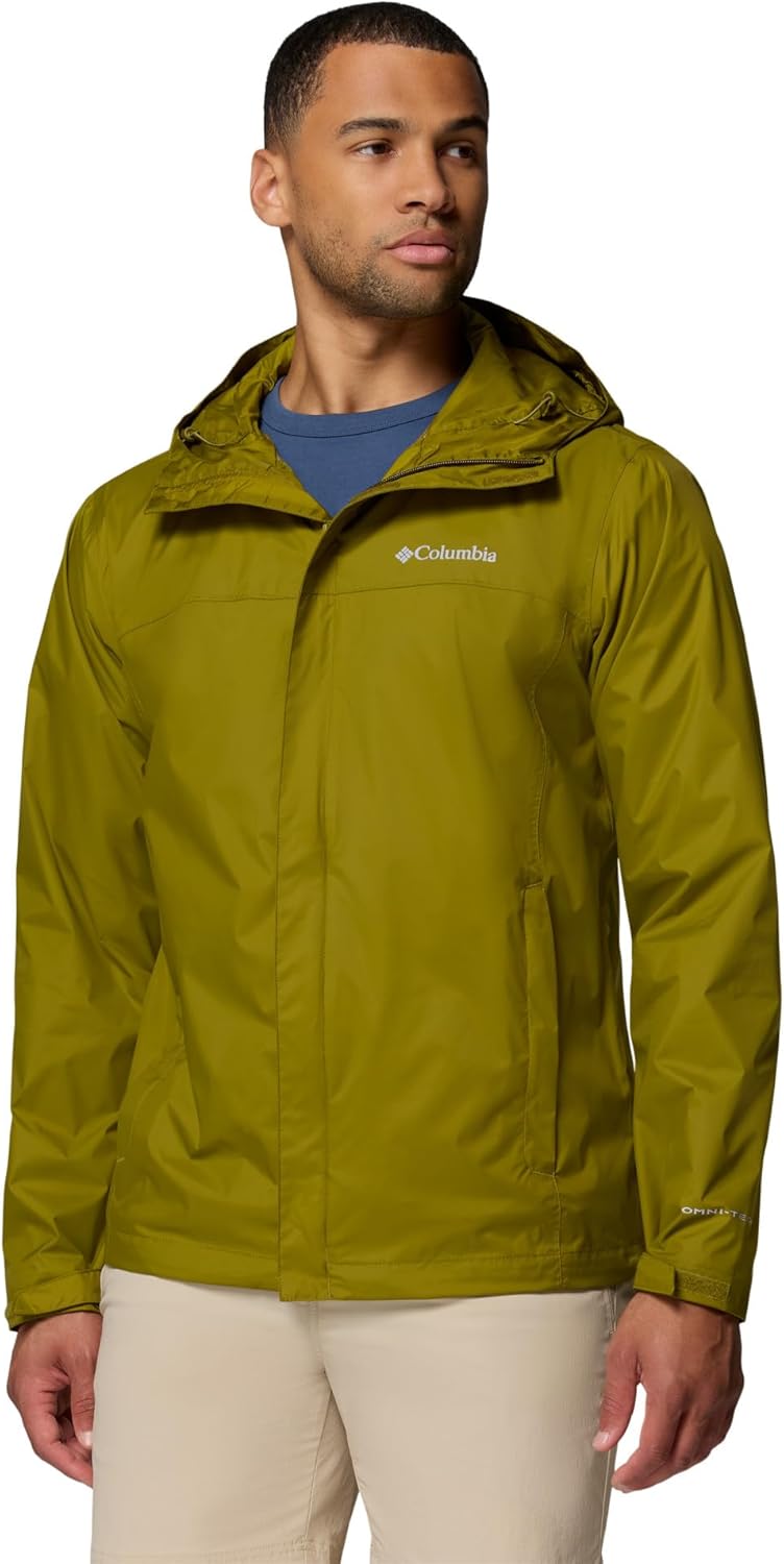 Columbia Men's Watertight II Waterproof Rain Jacket, Mossy Green, XX-Large