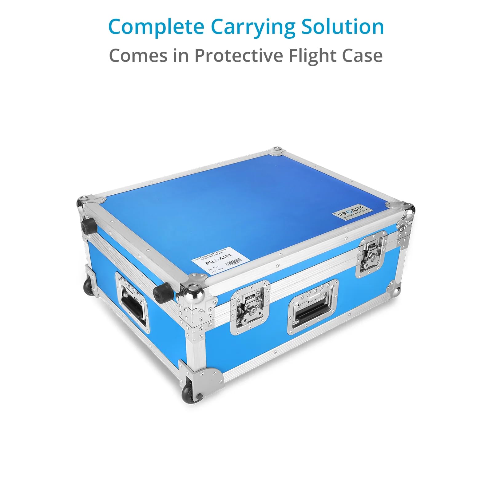 PROAIM Polaris DL-PLRS-4P - Carrello portatile per videocamere e videocamere, con binario da 2,4 m e supporto Mitchell integrato, carico utile fino a 200 kg
