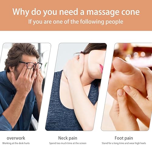 Miniatura 6 de Masajeador de espalda y hombro, 2 piezas, con ventosa, herramienta de alivio del dolor de espalda, bola masajeadora para cuello, pierna, espalda y