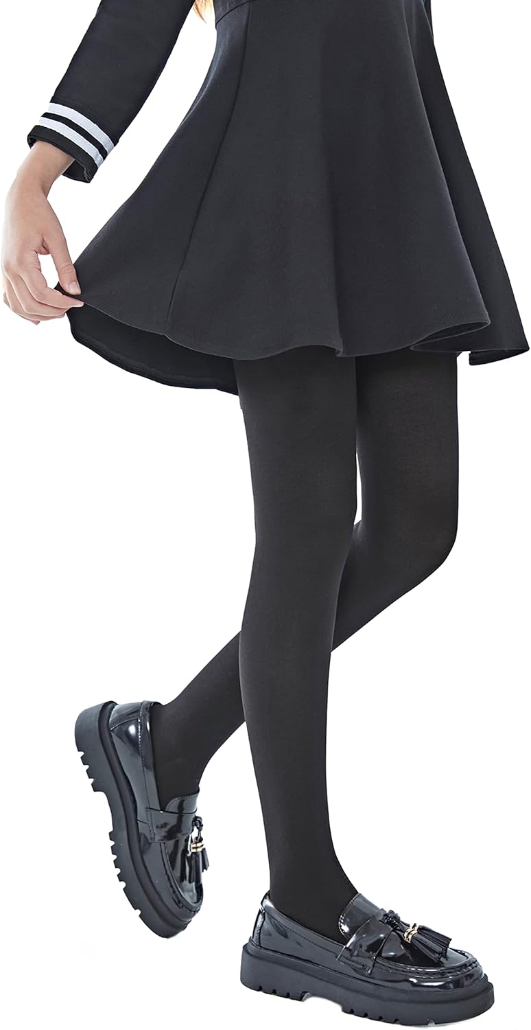 leg elegant Girls Microfiber Soft Opaque Footed Tights and Stockings: Clothing, Shoes & Jewelry