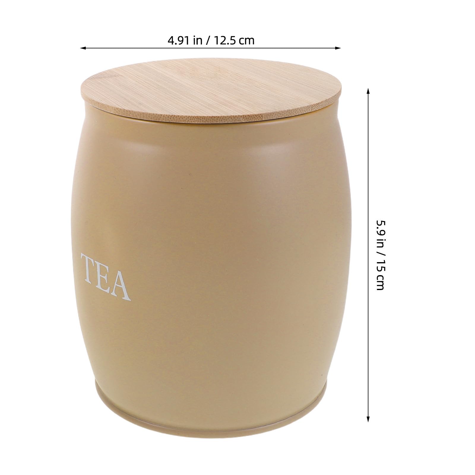 Edelstahl Kaffeedose mit Holzdeckel 3 Stück Luftdichte