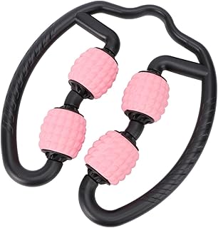 Rodillo de Masaje Muscular Multifunción para Yoga y Fitness Relajante de Músculos y Articulaciones Material Cómodo y Ergonómico Uso Diario para Hombres y Mujeres Color Rosa