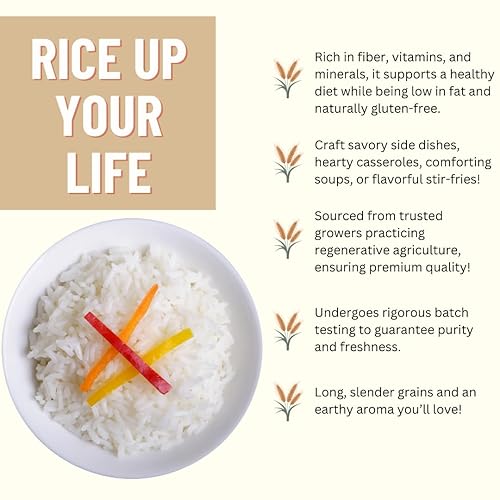 Miniatura 3 de Mountain High Organics Certified White Long Grain Rice 6 Gallon/40 LB Bucket