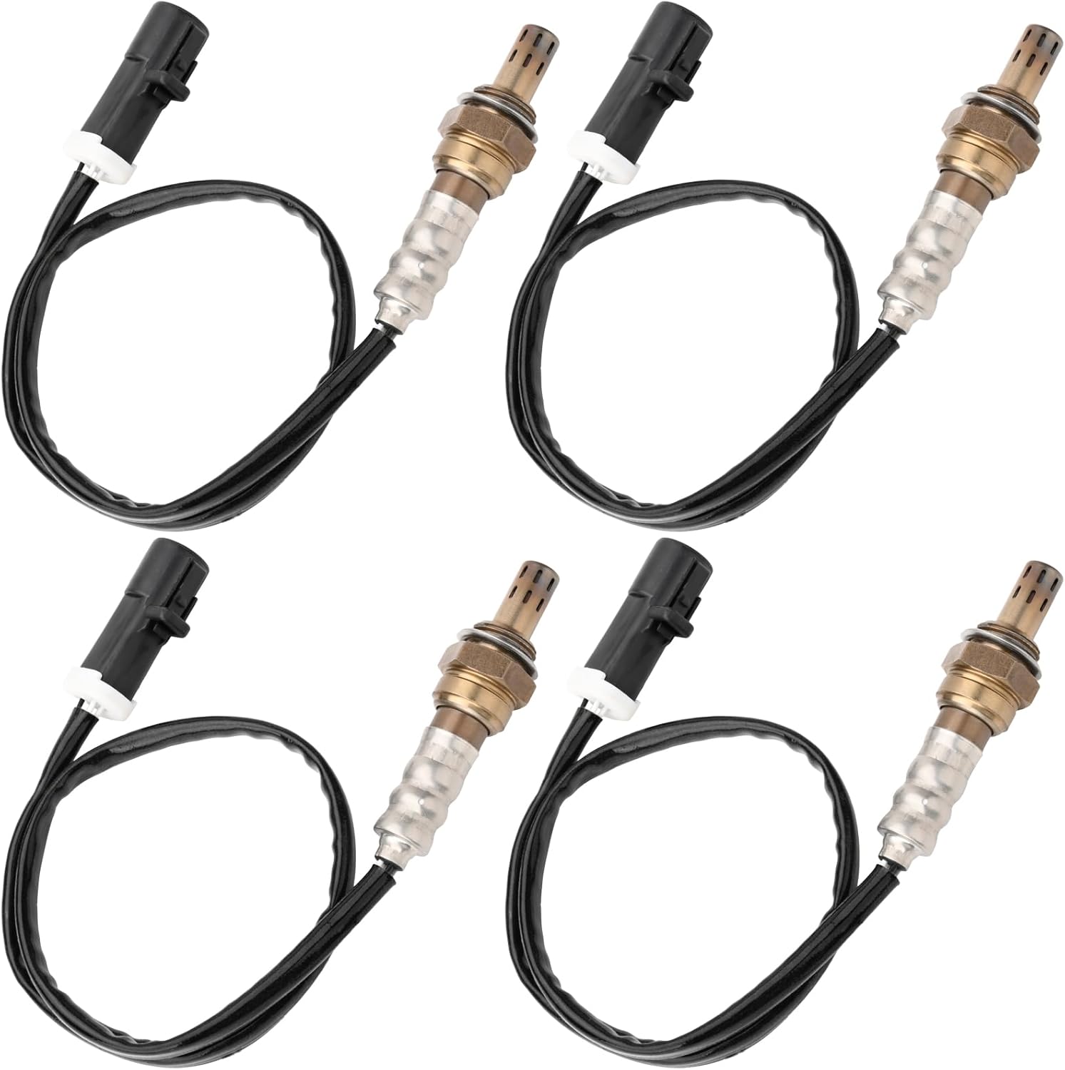 15717 Oxygen Sensor Compatible for E-150 Econoline Exursion Expedition Explorer F-150 F-250 F-350 Mustang Ranger Taurus Thunderbird Windstar 4Pcs