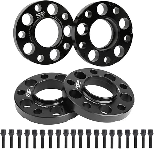 Espaciadores de rueda KSP de 0.197 x 4.724 in, espaciador forjado centrado de 0.591 in y 0.787 in para E36 E46 E90 E92 E60 318i 323i 325i 328i 330i