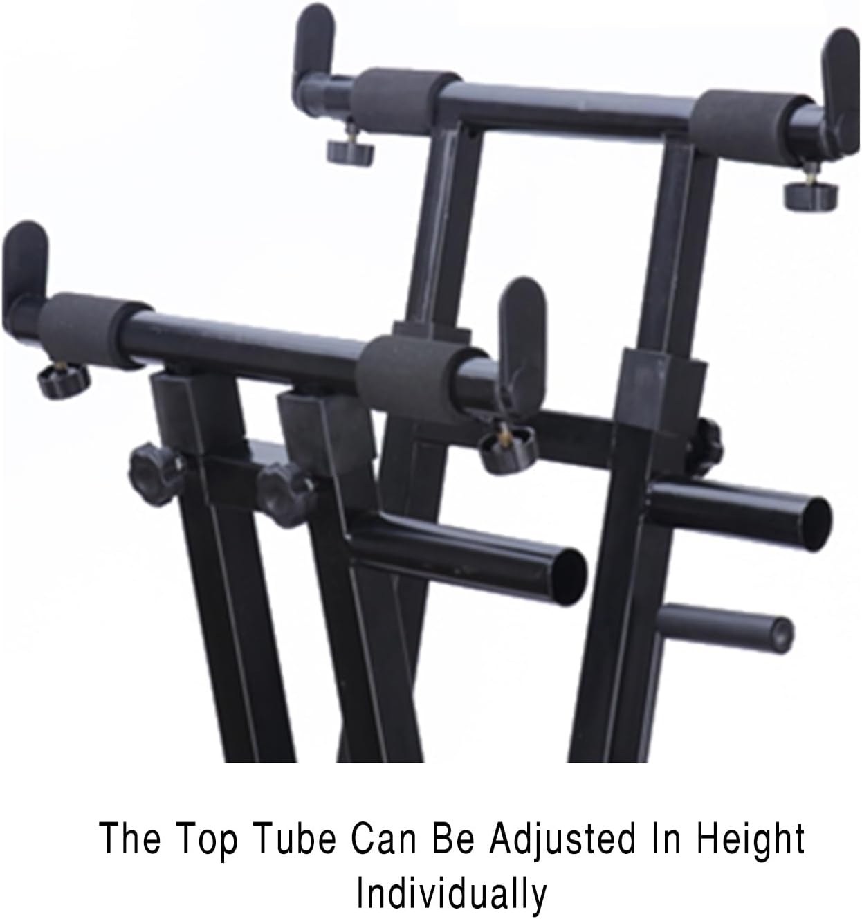 Single X Keyboard Stand,Professional Electric Piano Keyboard Stand X Brace Adjustable Height, Handheld Portable Stand, Easy to Change The Height, Black, 85235