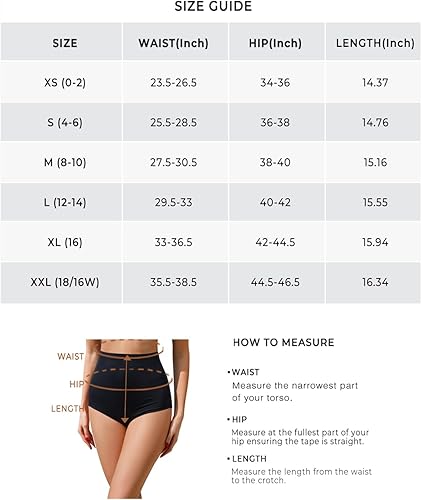 Miniatura 7 de Tempt Me Parte inferior de bikini de cintura alta para mujer, cobertura completa, control de abdomen, parte inferior de traje
