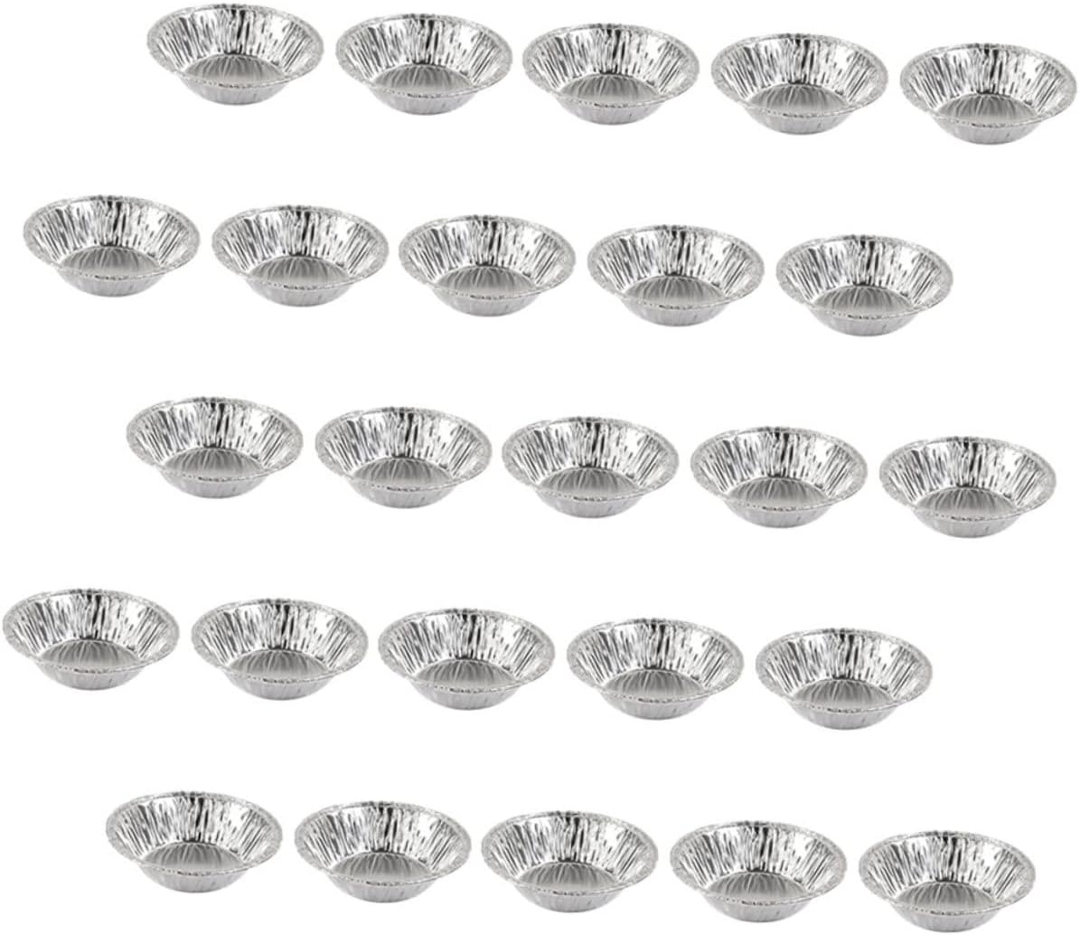 400pcs Foil Tart Molds Non-stick Baking Trays for Pudding Muffins Cakes Tartlet Pans for Home Bakers and