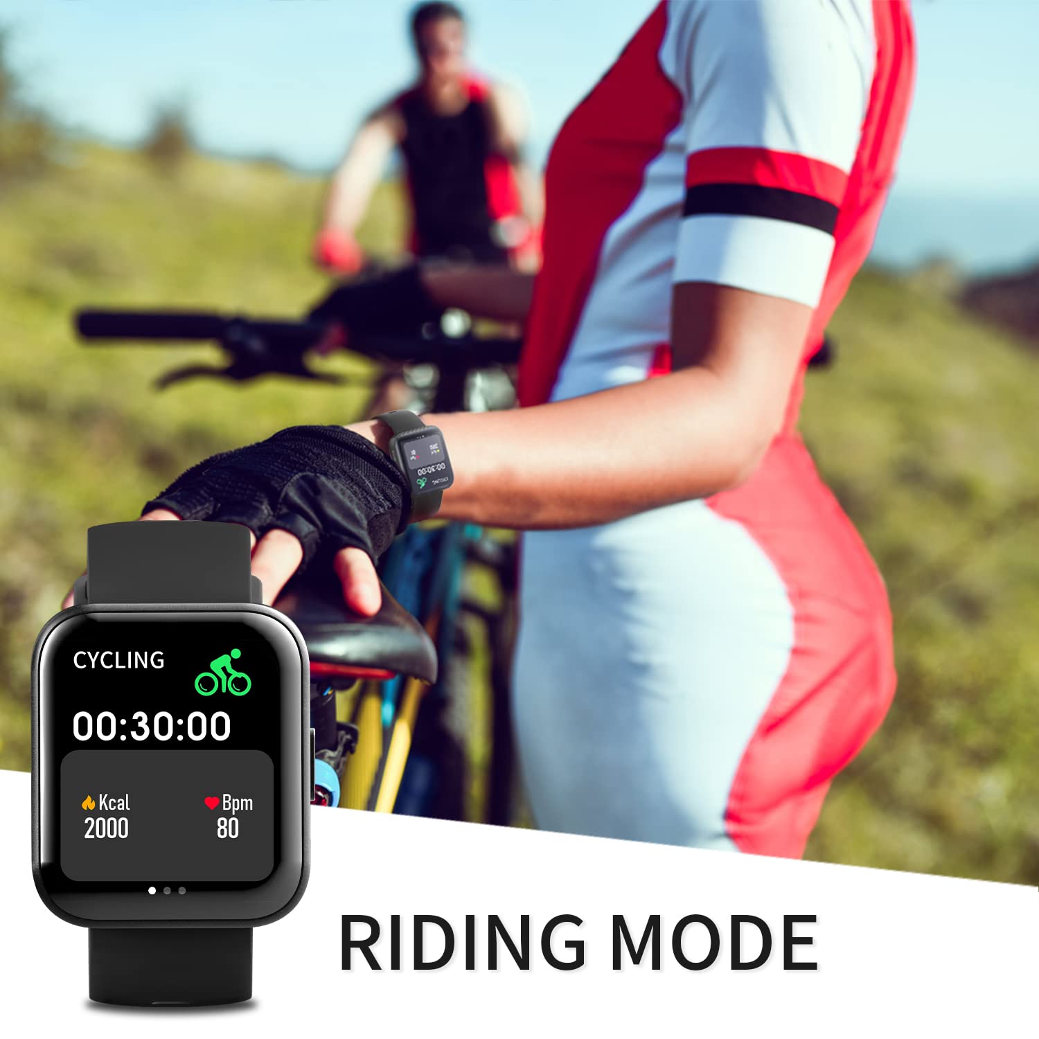 Smartwatch Uomo Donna, 1.71'' HD Orologio Fitness, 20+ Sportive Activity Fitness Tracker,Contacalorie/Passi/Distanza , IP68 Impermeabile/Sonno/SpO2/Cardiofrequenzimetro/Messaggi per Android iOS