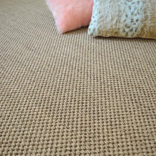 Decoweb Tapis sisal - Kidara orge - Ganse Taupe - 80 x 150 cm
