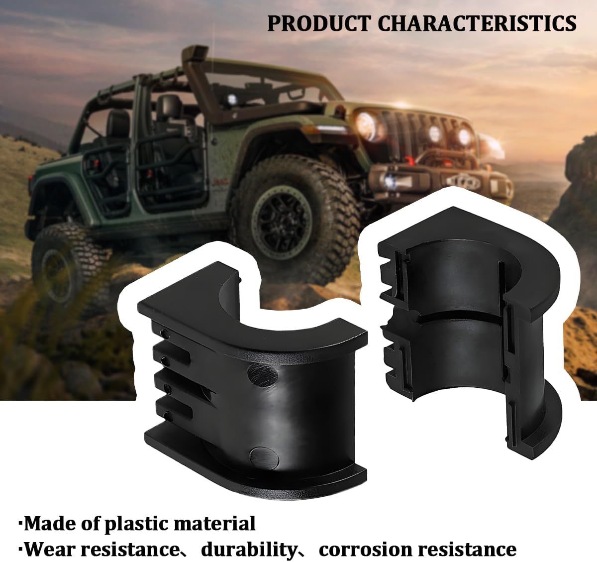 2PCS/Set 5439731 Upper Car Steering Bushing, OEM# 5439731 Vehicle Rear Stabilizer Bar Bushings, Automotive Steering Stem Replacement Accessories, Compatible with RZR 570 800