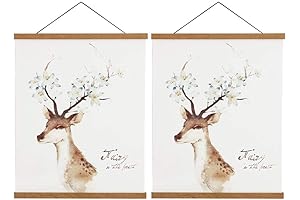 40" Magnetic Light Wood Poster Hanger Frame