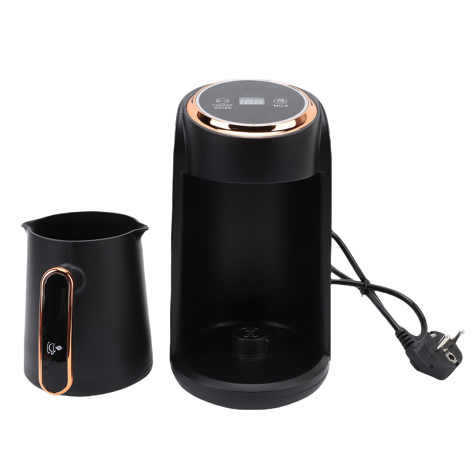 Goshyda Türkische Kaffeemaschine, 300 Ml 4 Tassen Kapazität, Türkische Kaffeemaschine Elektrische Kaffeekanne, 5 Minuten Schneller Geschmack