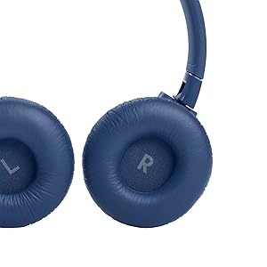 JBL Tune 660NC wireless with Active Noise Cancelling, up to 55 hours battery, microphone for call, foldable and comfortable, Android and iOs compatible (Blue)