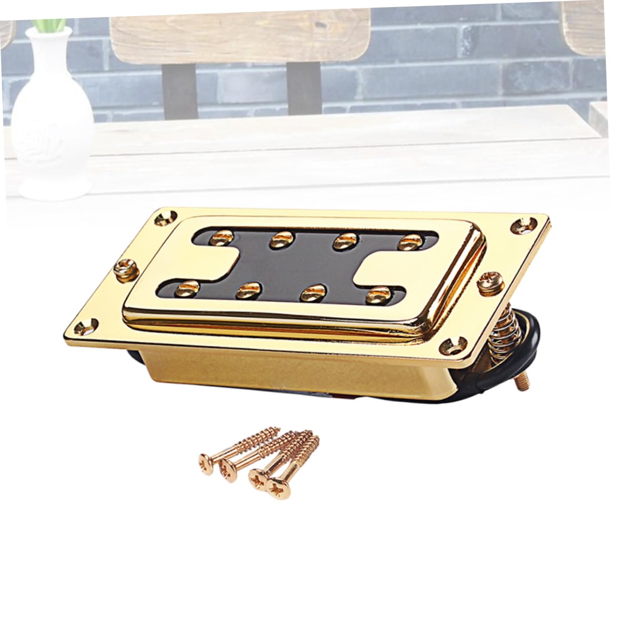 FAVOMOTO Golden Humbucking Pickups 4 Strings Electric Guitar Pickups Bass Humbucker Pickup Copper Shell
