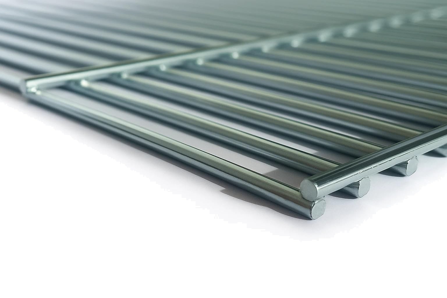BBQ Grillrost aus Edelstahl 54x34 cm Rechteckig 4mm x 2.5mm Ersatzrost für Gasgrill Holzkohlegrill mit Griffen