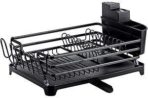 Minimal Shoe Rack: Aluminum Dish Rack for Compact Kitchen