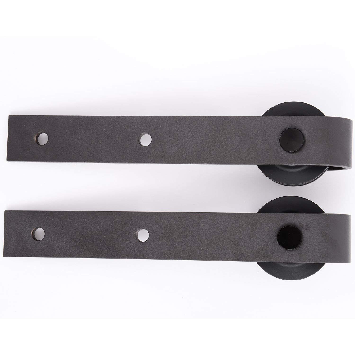 HOMCOM 200 cm Herraje para Puerta Corredera de Madera Máx. 90 kg Marrón