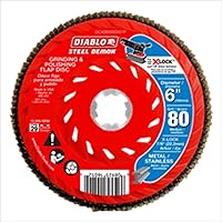 Vista 8 de Diablo Disco de Láminas Steel Demon con Cubo de Velocidad para Metal, Eliminación Rápida de Material y Pulido - Ultra Grueso, Grano 40, Diámetro