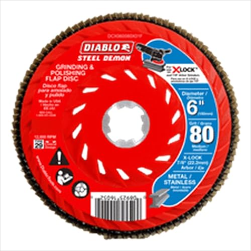 Miniatura 8 de Diablo Disco de Láminas Steel Demon con Cubo de Velocidad para Metal, Eliminación Rápida de Material y Pulido - Ultra Grueso, Grano 40, Diámetro