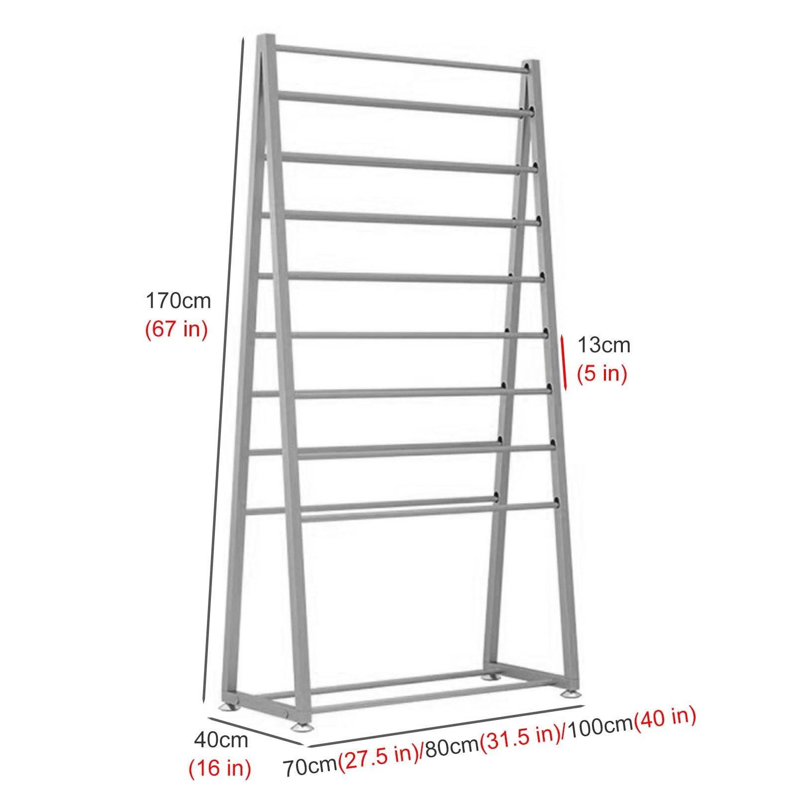 Soporte para papel de seda, soporte de exhibición de piso para minoristas, floristas, tienda de regalos, sala de manualidades, barra desmontable para un fácil acceso, organizador de papel de envoltura