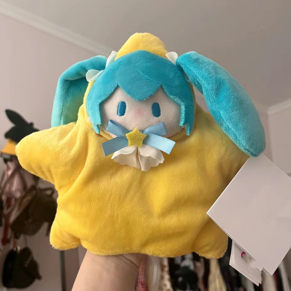 Amazon.co.jp: 初音 ぬいぐるみ ミク ハンドパペット 指人形 星型 20cm