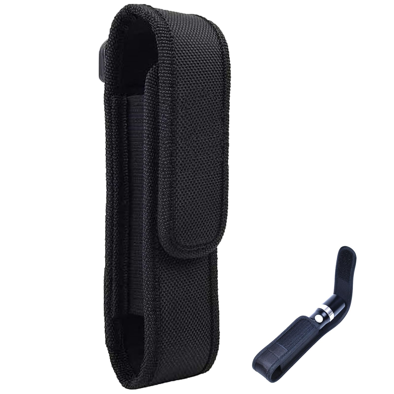 Custodia Porta Torcia Da Cintura - Borsello Tattico Rotante 360&deg; Per Escursionismo E Campeggio