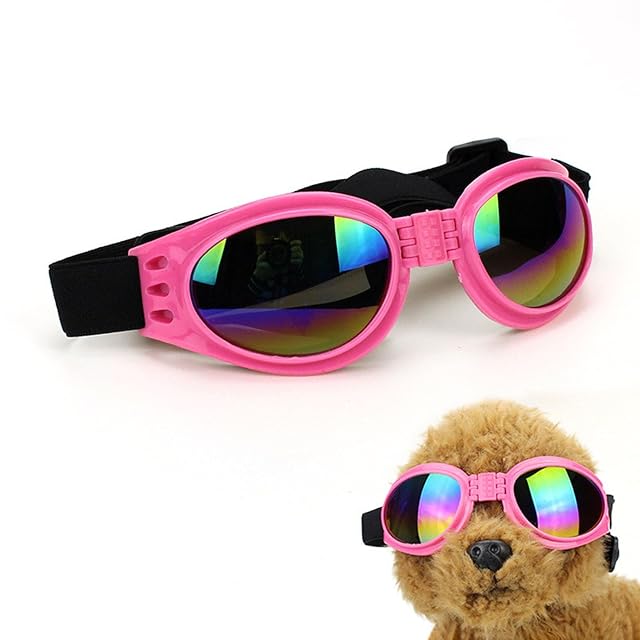 Foto 2 de 7 de tinysiry Gafas de Sol para Perros, polarizadas Perros Raza pequeña con Correa Ajustable, protección UV