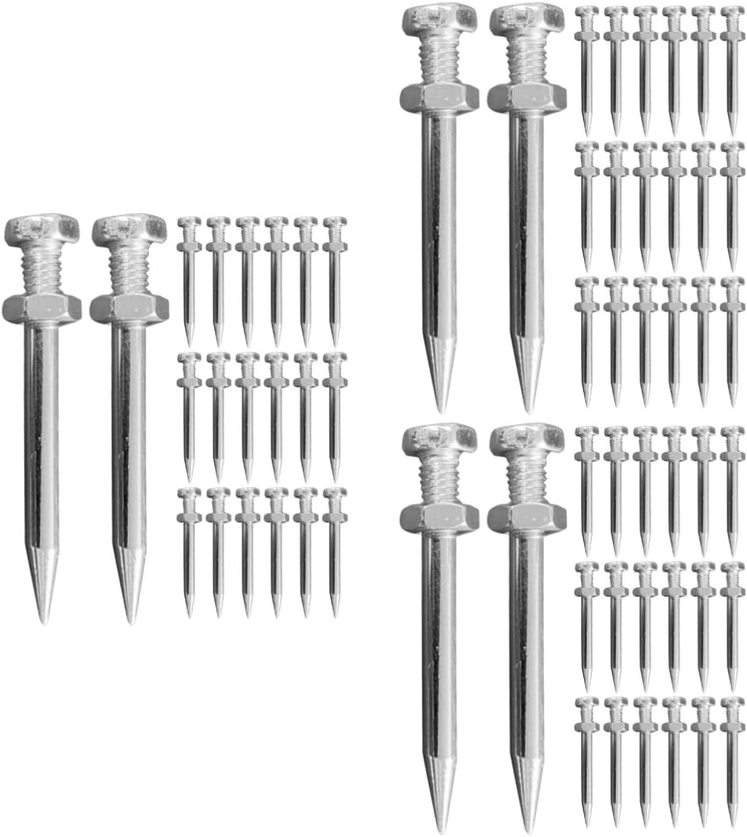 120pcs Aerator Shoes Pegs Replacement Lawn Aeration Tool Spikes Metal Stake for Aerator Shoes Spikes for Men