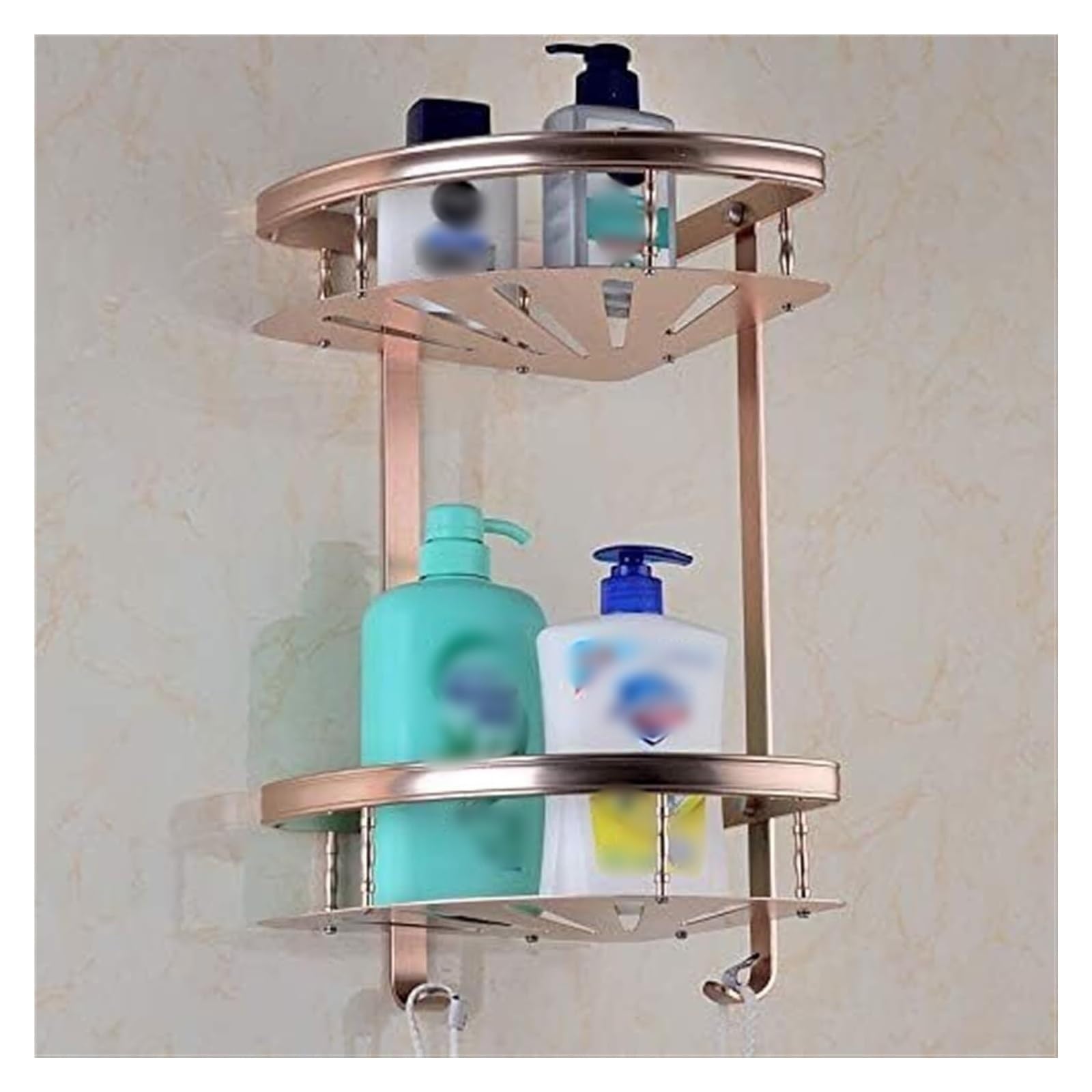 shower storage corner shelves Corner Shower Wall Caddy Space Aluminum Shower Shoo Soap Cosmetic Shelves Bathroom Accessories Storage