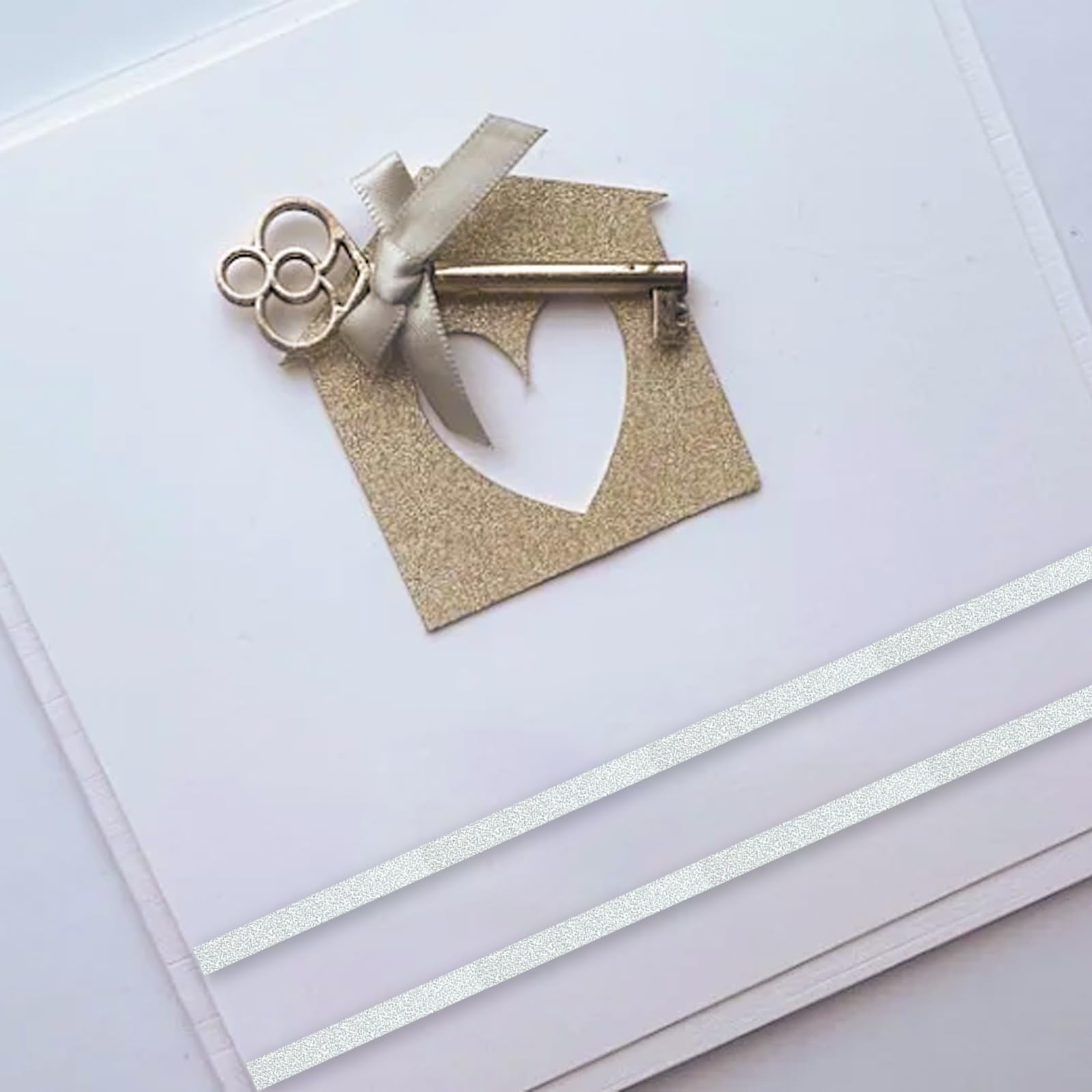 Nastro Adesivo Decorativo Oro E Argento - 4 Rotoli Per Craft E Regali