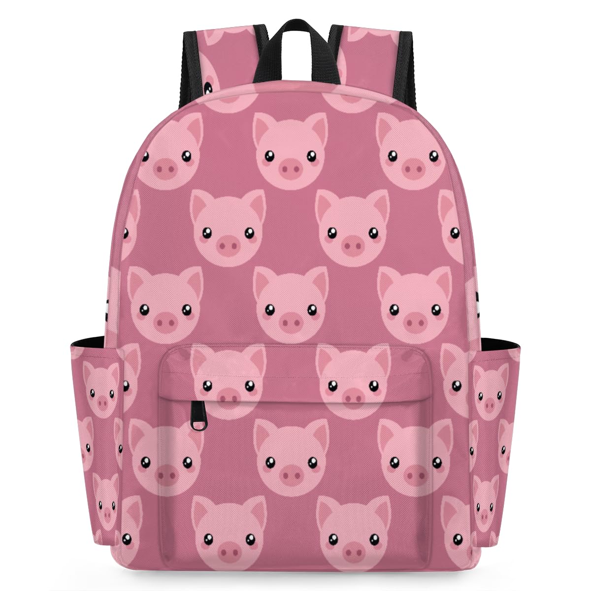 Toddler Backpack for Boys Girls, Kids Backpacks for Preschool, Kindergarten, Elementary School with Padded Back, Sturdy School Bags Children Bookbags Casual Travel Back Pack (Pink Piggy)