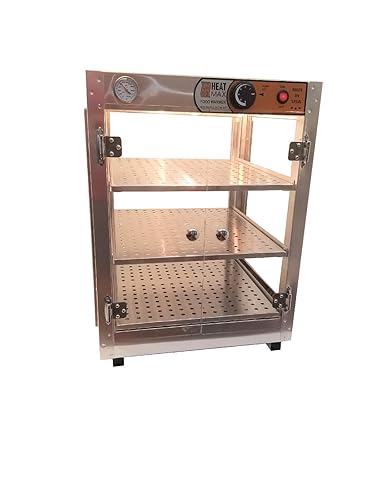 mostrador caliente para pastelería, pizzas, comida comercial. Vitrina de 18 x 18 x 24