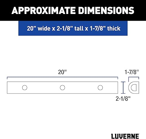 Miniatura 2 de Luverne 2090616-2 - Tiras de protección de parachoques de goma universal de 20 pulgadas, muelle de carga, parachoques trasero, paquete de 2