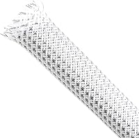 Vista 10 de Funda de cable trenzada, funda de cable trenzada expandible de PET, gestión de cables de malla flexible para audio, video y otros dispositivos