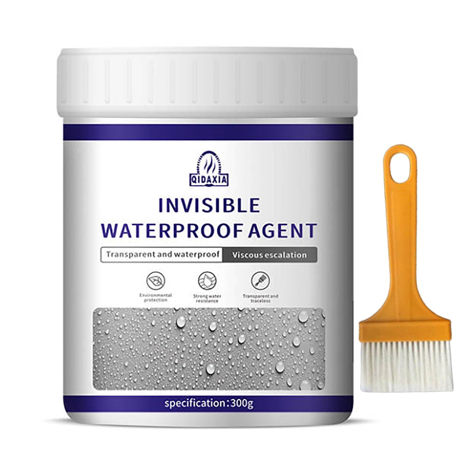 内外壁用透明防水接着剤 QIDAXIA Invisible Waterproof Agent 強力 速乾 耐久 補修剤 超粘着 透明な防水接着剤 補修用 強力粘着 耐寒 耐熱 防水補修剤 水漏れ補修剤 速乾 耐久 補修剤 超粘着 住宅用防水剤 屋根と外壁の漏れの修理 (1本)