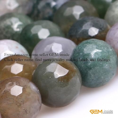 Miniatura 219 de GEM-Inside Red Orange Carnelian Gemstone Loose Beads Natural Energy Power Beads for Jewelry Making Round Faceted 8mm 15