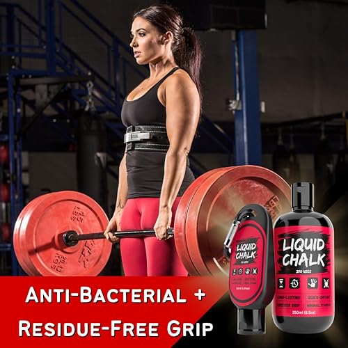 Miniatura 3 de PowerGrip - Tiza líquida para gimnasio, levantamiento de pesas, escalada y levantamiento de potencia, tiza de gimnasia de larga duración para