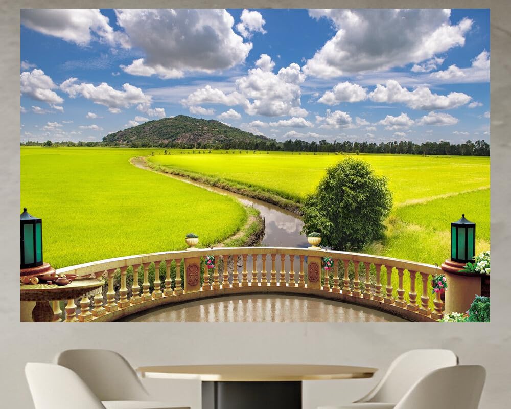 JVERF - JZZD33404 Vietnam Fields Trung Khanh District Cao Bang| Self-Adhesive Open Window Wall Sticker