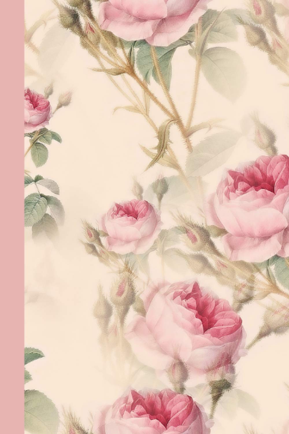 Flowers Notebook: Pink Backside Cover - 120 Pages, Size 6*9 Inches