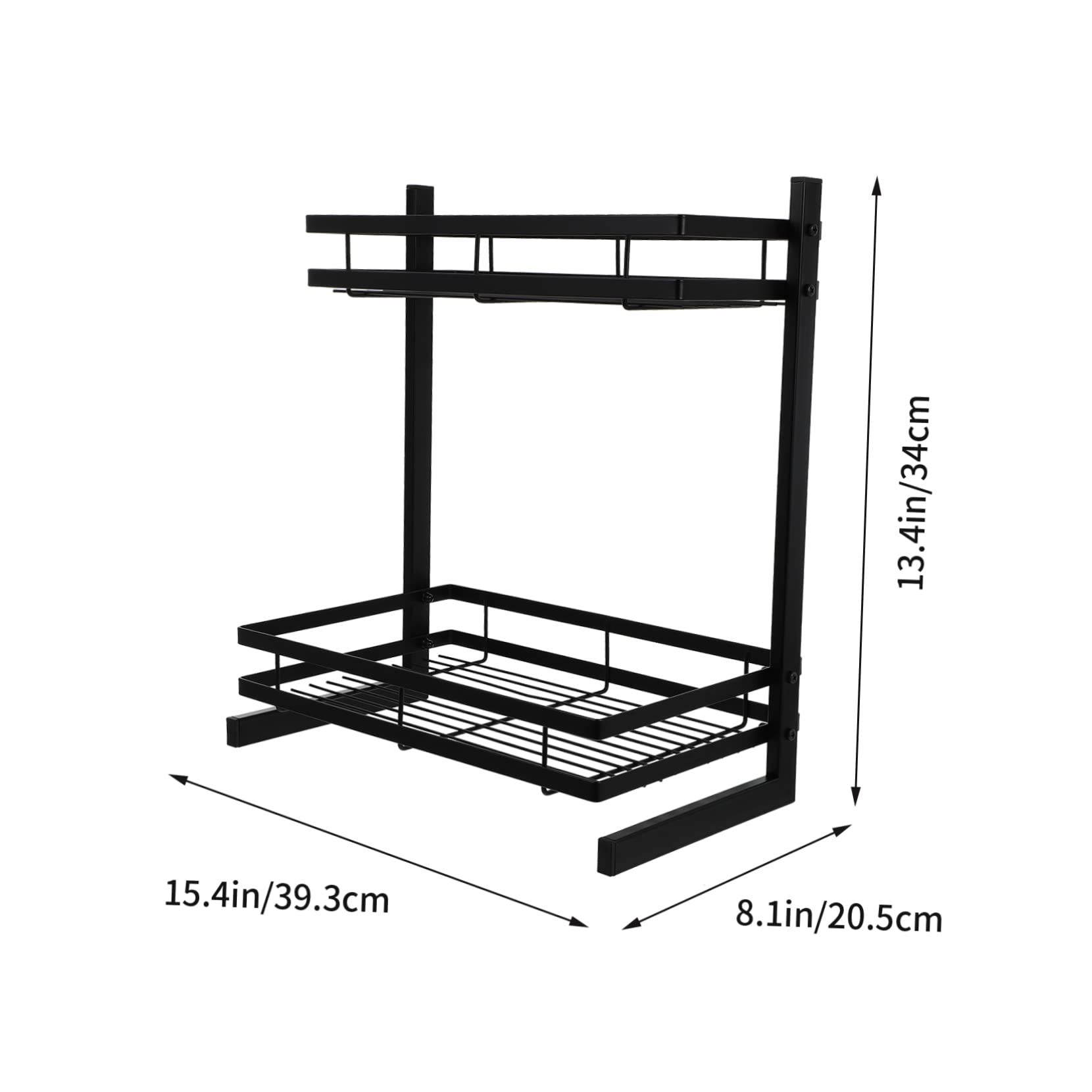 Cabilock Mensola Portaoggetti Per Spezie Organizer Per Armadietti Da Cucina Rastrelliera in Ferro Per Utensili Da Cucina Portabottiglie Per Spezie