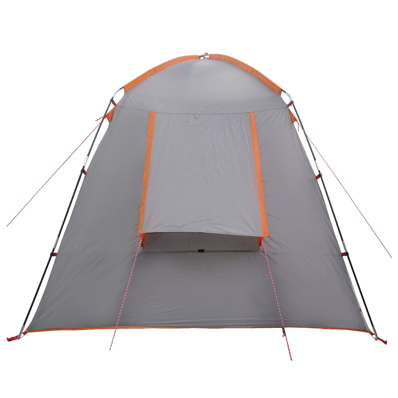 Tenda Capanna Grigio e Arancione 400 x 210 x 180 cm Poliestere