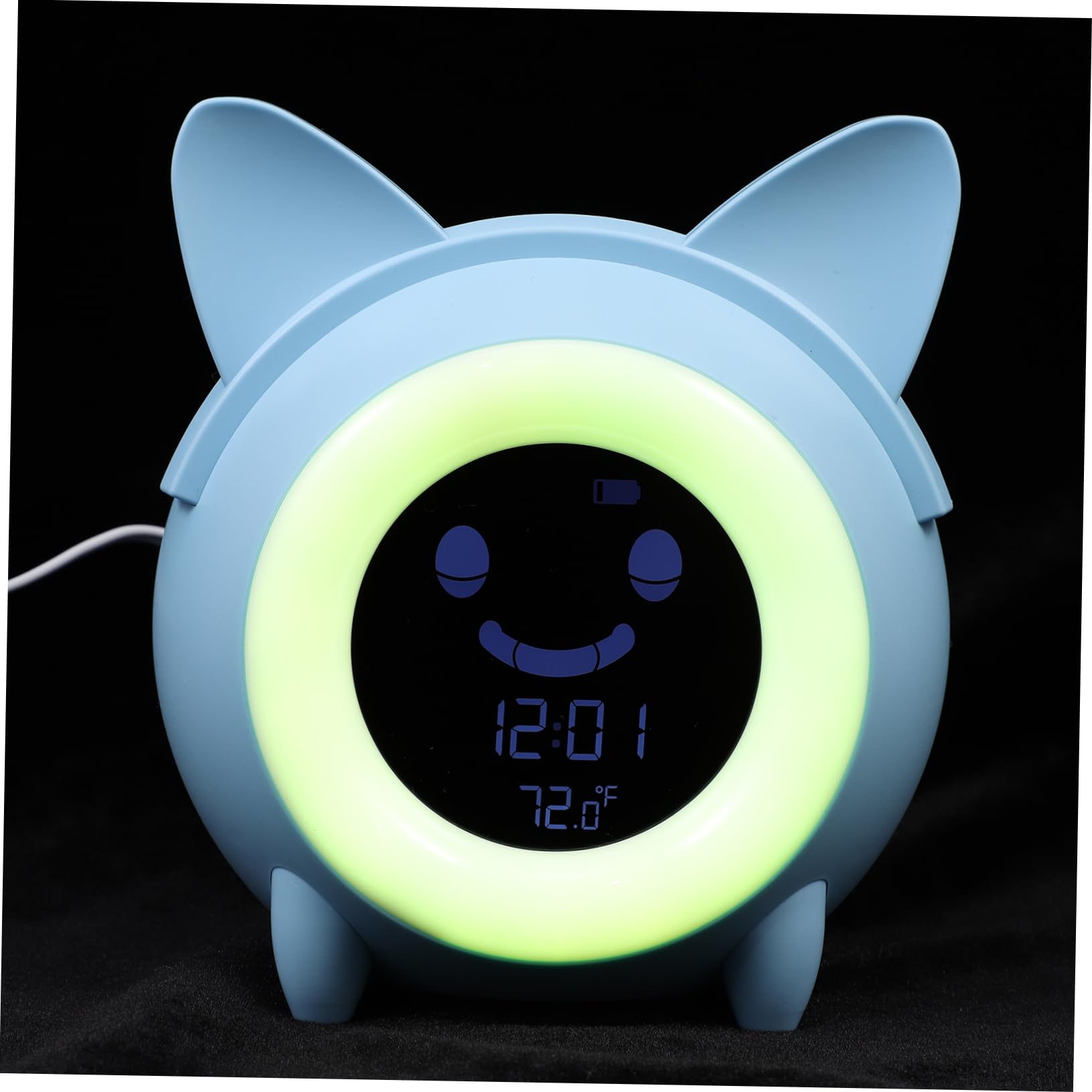 Zerodeko Despertador Digital Infantil Azul de Plástico, 1 Set